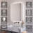 Kerria 20'' W 28 H'' Surface Mount LED Medicine Cabinet Lighting Mirror with 2 Adjustable Shelves