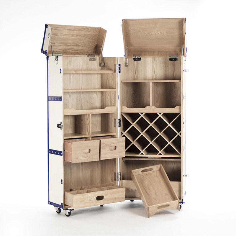 Sinclair Solid Wood Bar Cabinet