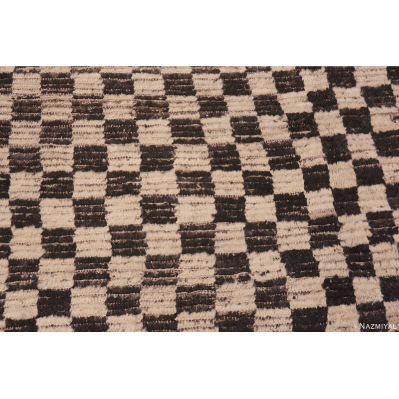 One-of-a-Kind 14'6" X 14'11" New Age Area Rug Black/Cream