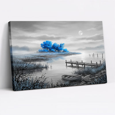 Art mural sur toile Moonlit Lake