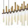 Echo Integrated LED Linear Chandelier w/ Etched Acrylic Rods