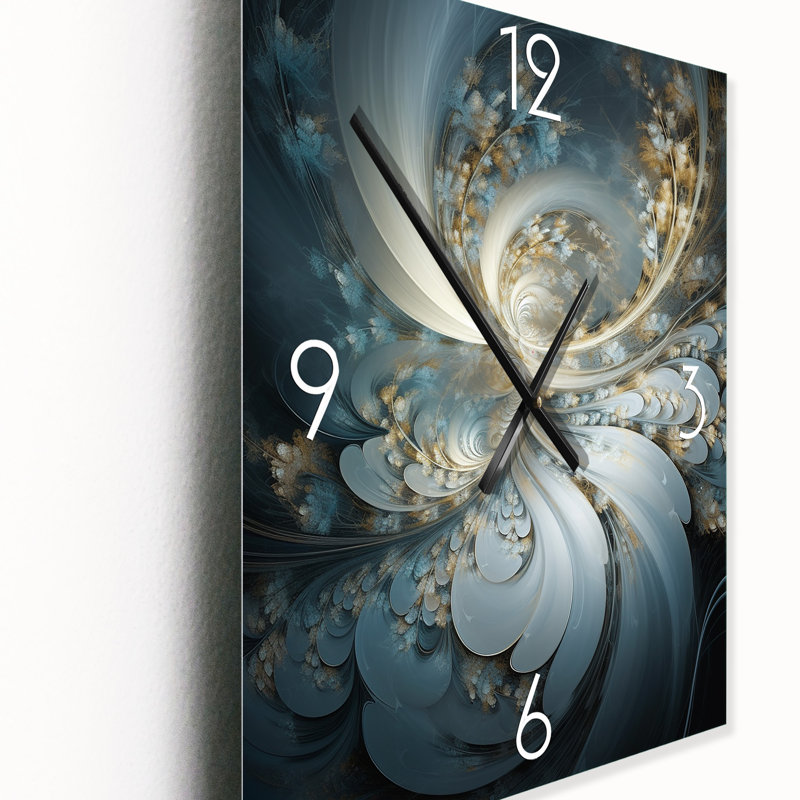 Horloge murale fleurie Fractal, H 40 po x l 30 po x P 1 po