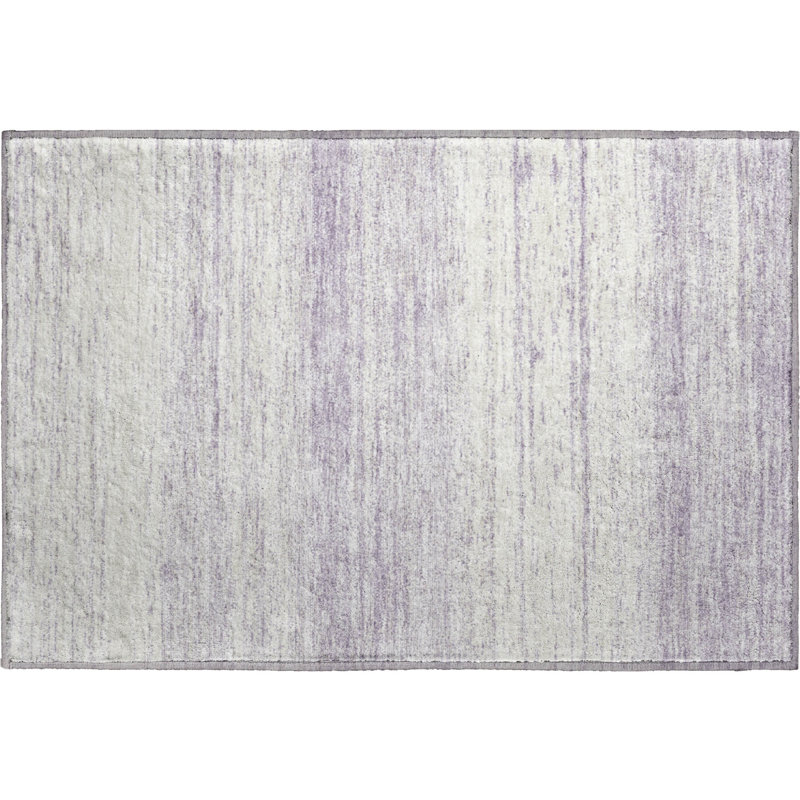 Premium Machine Washable Prisco Lavender Rug, Rectangle 1'8" x 2'6"