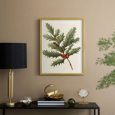 Art des Fêtes de Noël - série 2 - CCLXII, reproduction encadrée - bois massif