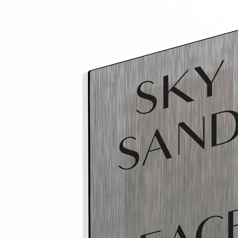 «Sky Sand Peace» par Design Fabrikken, art mural en métal, H 16 po x l 12 po