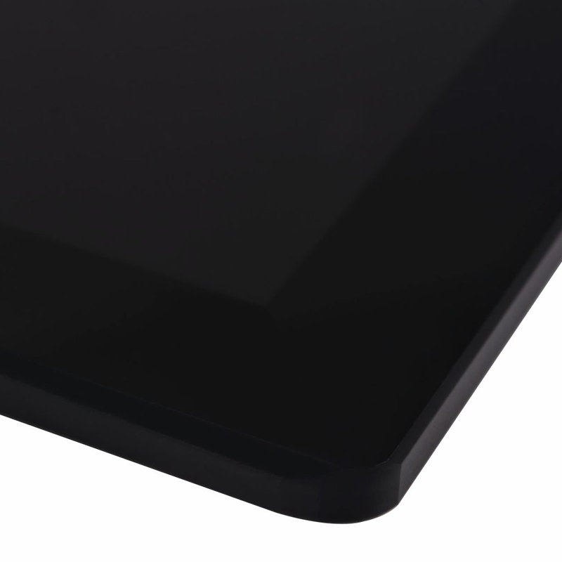 Square Glass Table Top, 0.8cm H x 120cm W x 65cm D