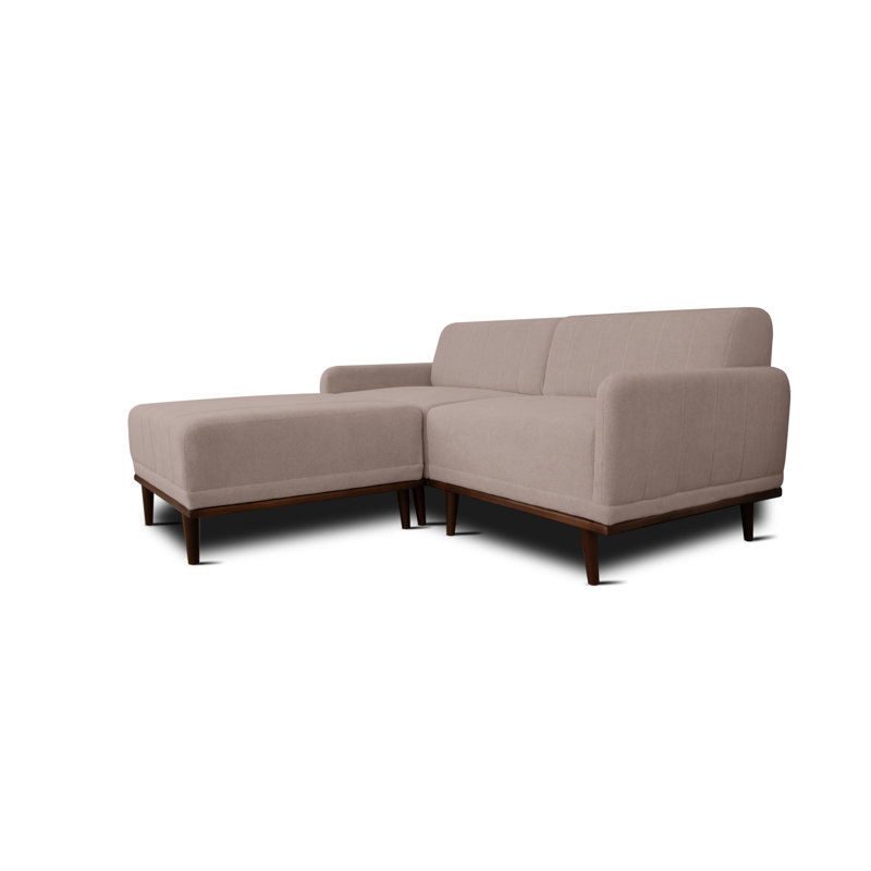 Philipa 3 Seater Sofa & Chaise, Left Hand Facing, Grey Polyester Blend