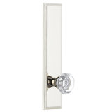 Grandeur Carré Tall Plate Passage with Chambord Crystal Door Knob