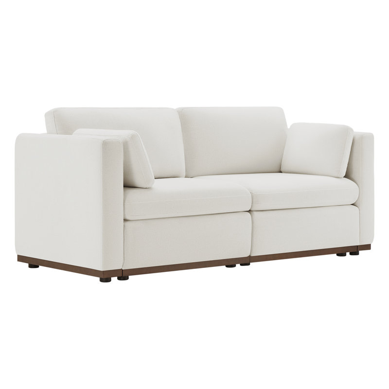 Canapé modulaire 78 po, Blanc crème