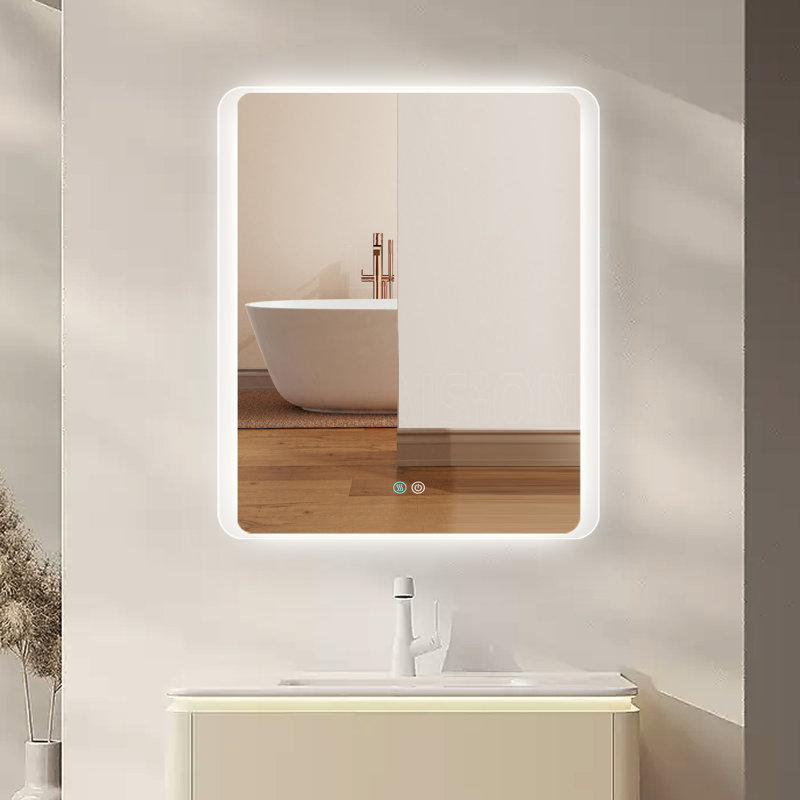 Miroir de salle de bain mural Hailea, 36 po x 30 po