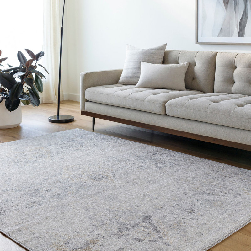 Traditional Rug, Bordered Floral Easy to Clean Rug For Living Room, Dining Room, Bedroom, Rectangle 60 x 90 cm