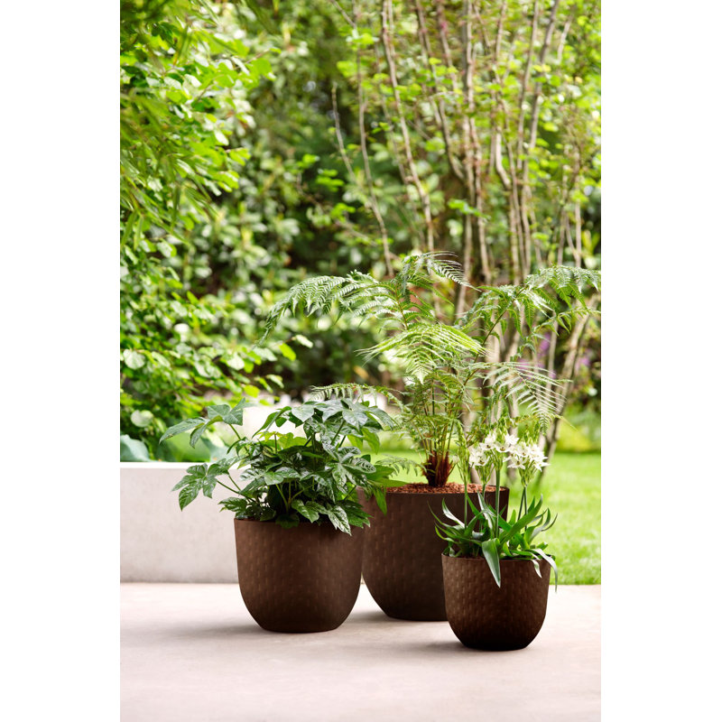 Plant Pot, Rusty Brown, 38.4 x 46.5 x 46.5