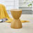 Compact and Stylish Yellow Plastic Side Table Stool, Perfect for Small Spaces and Modern Interiors.