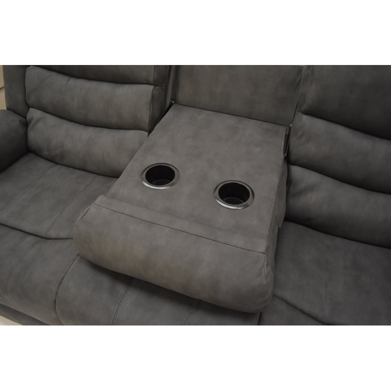 Sundri 3 Seater Suede Reclining Sofa