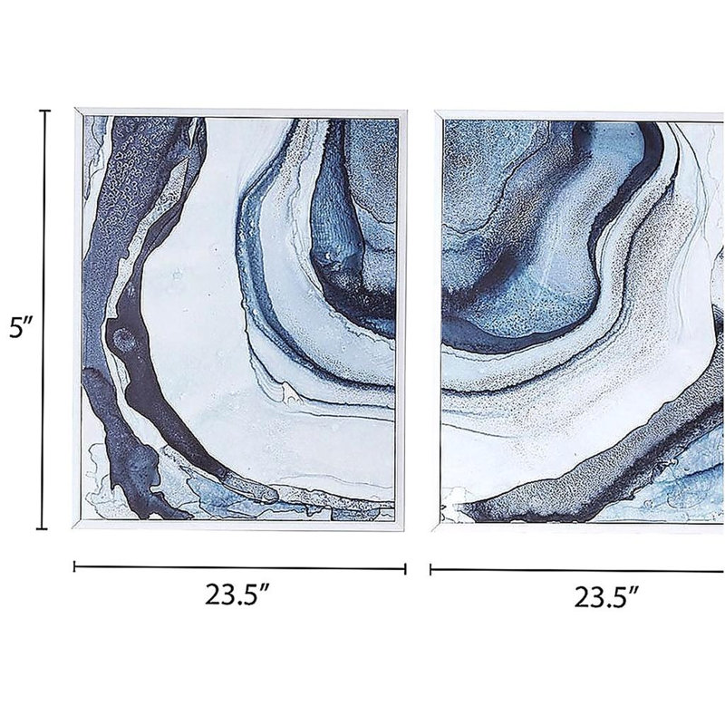 Diptych 2-piece Framed Canvas Wall Art Set
