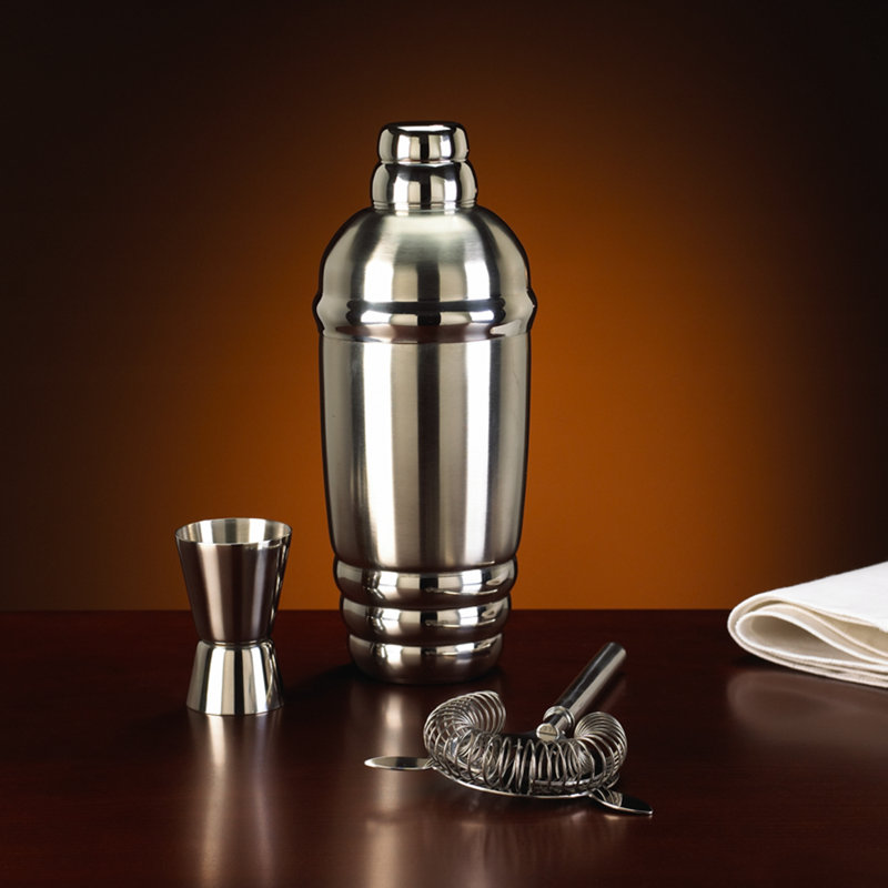 Tuscany Metal Shaker & Strainer Set