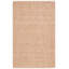 Tapis beige / brun en jute tissé à plat de couleur unie Kiann-402359433