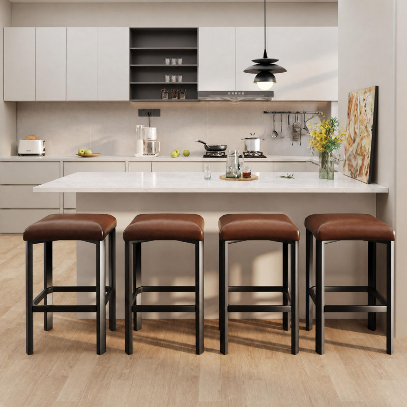 Counter Stool, Brown, 4