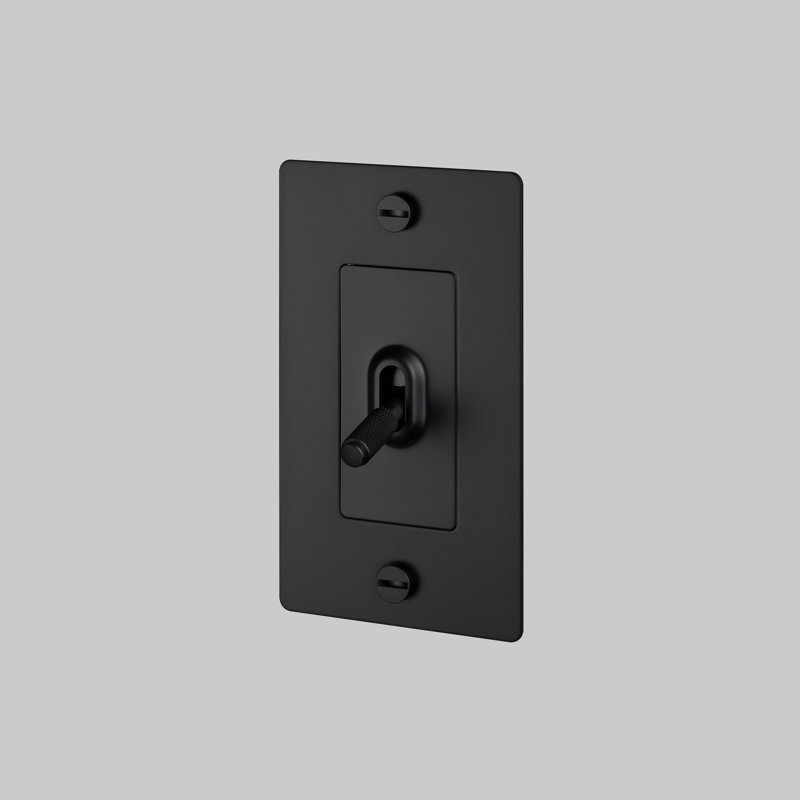 1G Toggle Switch / Non-Logo, Matte Black