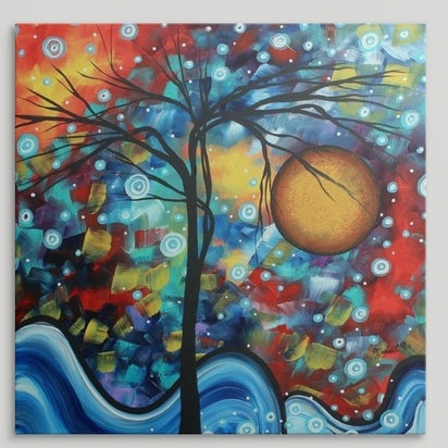 " Sweet Serenity " by Megan Duncanson, 35" H x 35" W x 1.5" D, Canvas