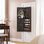 Armoire à bijoux moderne, grande hauteur de 47,2 po, fixation murale / porte
