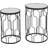 Mel Glass Top Frame Nesting Tables