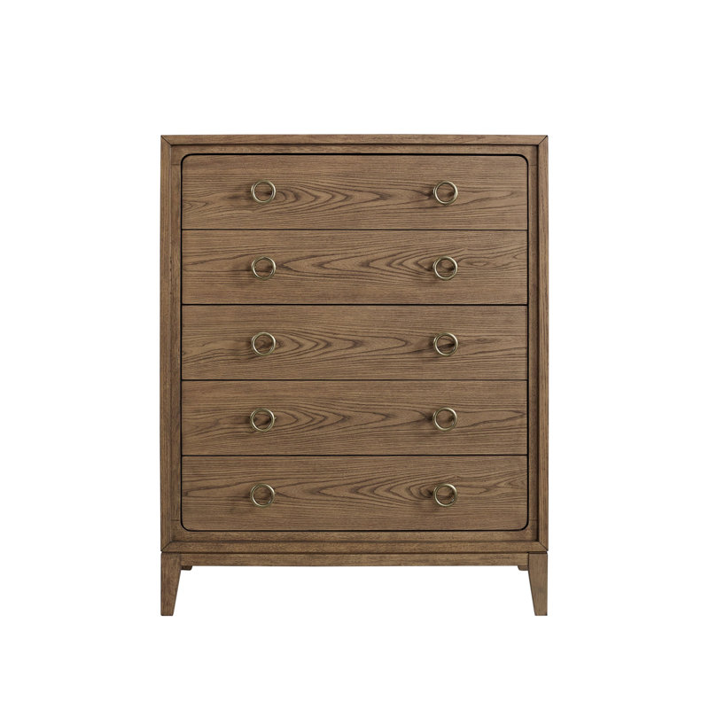 Commode 5 tiroirs au fini latté