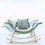 Chaise berçante moderne simple et sophistiquée