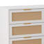 Commode de rangement 42,83 ", 6 tiroirs, blanc. Décoration de chambre à coucher et de salon, grand espace blanc. Idéal pour la chambre, pratique