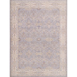 Hand Knotted Wool Oriental Area Rug in Ivory