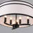 6- Light 21 inch Dimmable Farmhouse Drum Chandelier With Fabric Shade-772809982