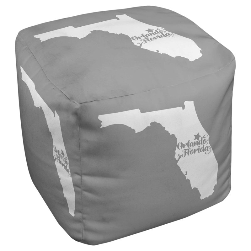 Repose-pieds cube en floride orlando, Gris