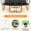 Trampolines récréatives avec panier et basketball 15 pi Funseek