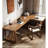 Solid Wood L-Shape Writing Desk-609793528