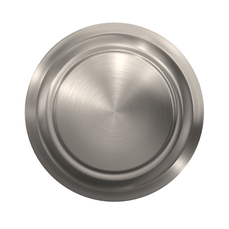 Custom Andover Non-Turning Knob with Alden Trim, Satin Nickel