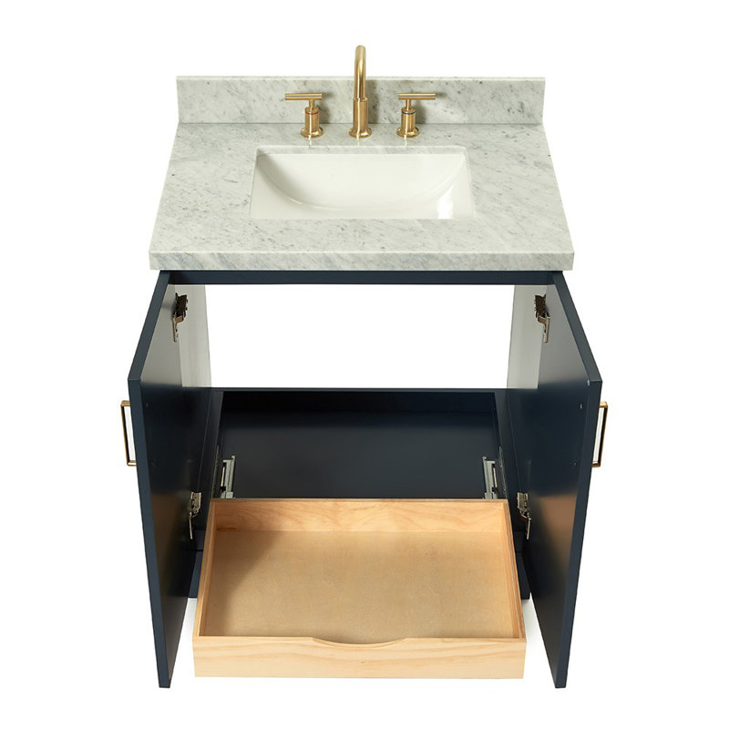 ARIEL TAYLOR 31 IN RECTANGLE SINK VANITY, Midnight Blue, Rectangle
