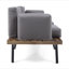 Causeuse d'extérieur avec table basse Canoga