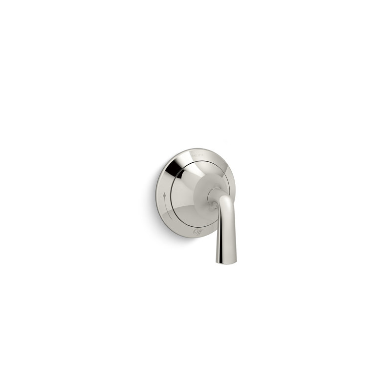 Script™ Volume Control Trim, Lever Handle, Nickel Silver