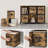 Cube Storage Organizer With Storage Boxes, Set Of 9-Cube Organizer, 9 Collapsible Non-Woven Fabric Bins, Customizable, Space-Saving, Bedroom-113669175
