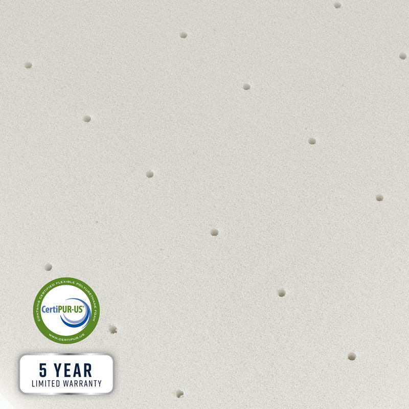 3" AdaptiFoam Responsive Memory Foam Mattress Topper, Twin