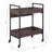 Rectangular Serving Cart With 2 Tier Shelf