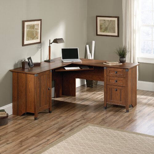 Williston Forge Faris L-Shaped Computer Desk & Reviews | Wayfair