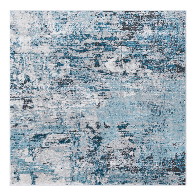 Tapis bleu / gris Sumiko