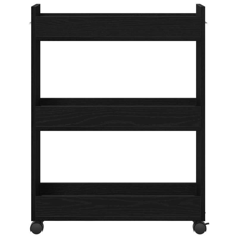 Serving Cart, Black Oak