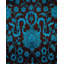 Tapis bleu noué à la main de conception unique Holsworth - bleu