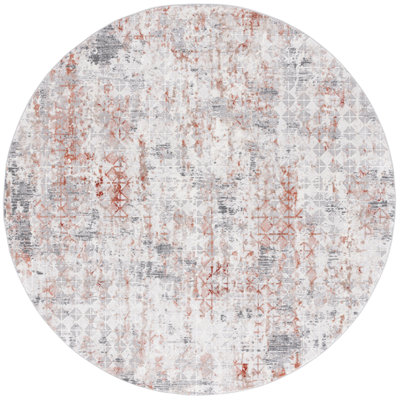 Tapis rouille / gris Vogue 154