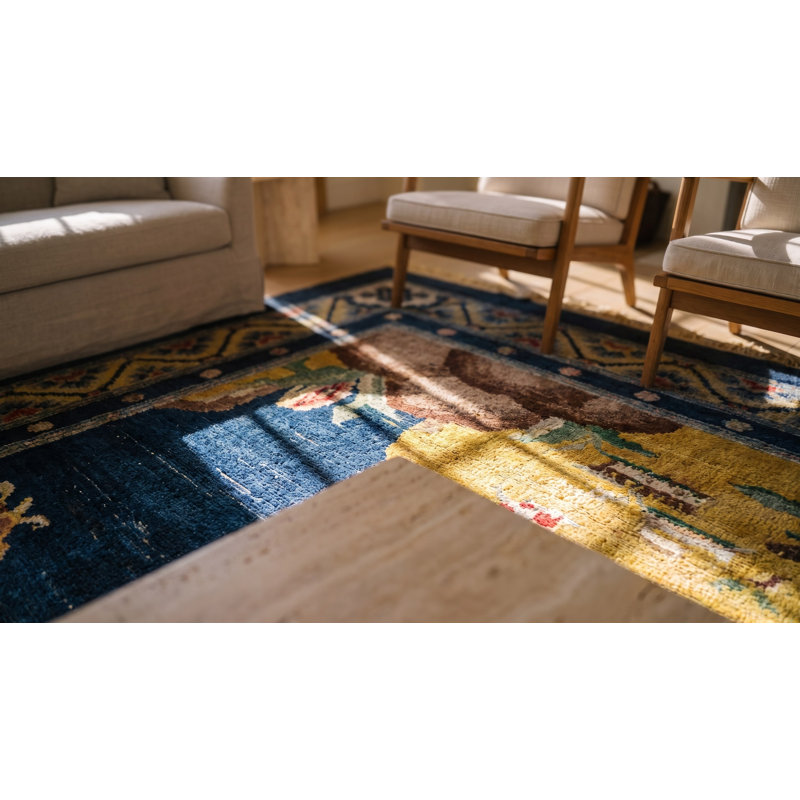 Hand Knotted Silk Area Rug