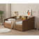 Guisselle Upholstered Twin 2 Drawers Storage Daybed with Shelf Headboard 