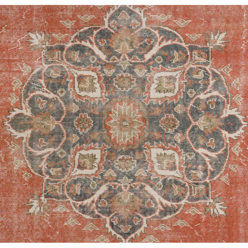 Tapis turc rétro fait à la main