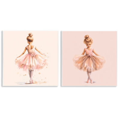  "Ballerina Dancing Stars", ensemble d'art sur plaque par Andrea Haase